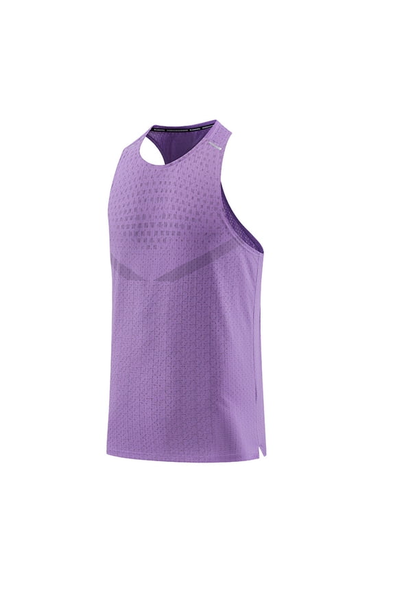 Muscle Shirts For Men Qiggri Men's Fashion Summer Solid Color Casual Fitness Sport Permeability Round Neck Tank Top