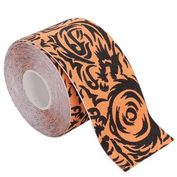 Muscle Sports Bandage, SelfAdhesive Kinesiology Tape Waterproof Soft Sports Bandage, Breathable Pain Relief Protection Muscle Tape, for Knee Pain, Elbow and Shoulder Muscle[Orange]