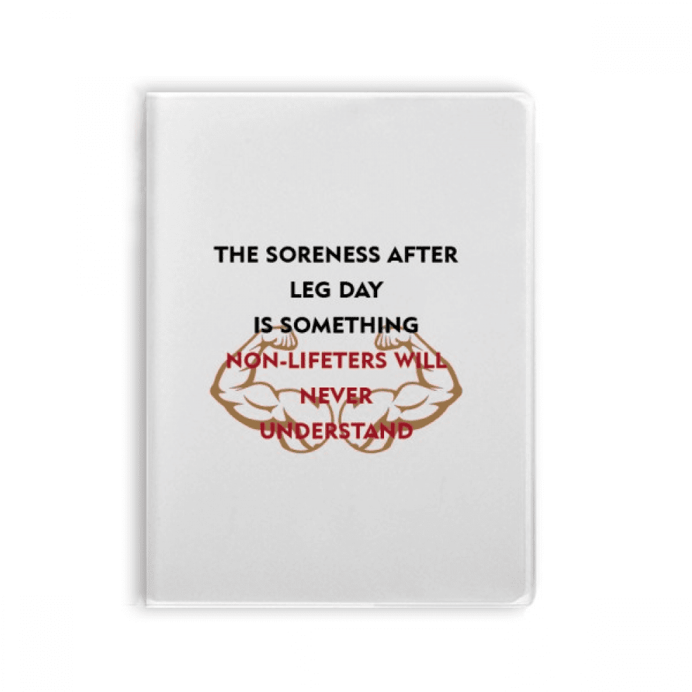 Muscle Strength Weightlifter Notebook Gum Cover Diary Soft Cover ...