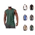 thumbnail image 1 of Muscle Tank Tops Men Summer Casual Lightweight Breathable Breathable Sleeveless Shirt Workout Running Gym Tanks, 1 of 8