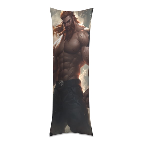 Muscle Van Body Pillow Cover Long Pillow Case Protector Decorative Bedding Soft Large Pillow Cases Covers for Bedroom,Couch,Sofa,20x60inch