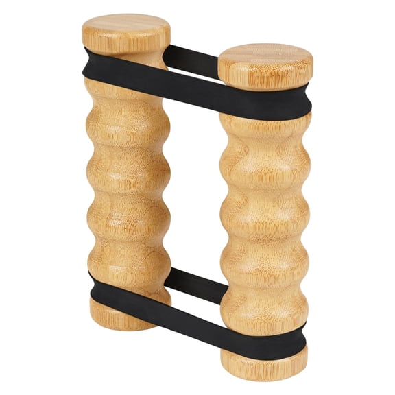 Muscle Workout Stick Upper Body Exerciser with Adjustable Resistance Band Wood Handle Portable Exercise Equipment