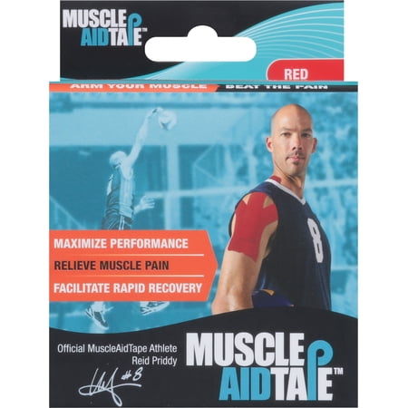 MuscleAidTape Kinesiology Tape (Red)