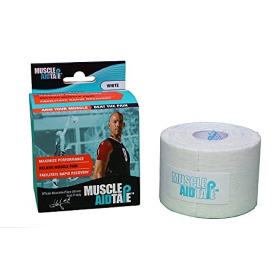 MuscleAidTape Kinesiology Tape (White)