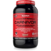 MuscleMeds CARNIVOR Beef Protein Isolate, Muscle Building & Recovery, Lactose Free, Sugar Free, Fat Free, Chocolate, 2.25 lbs, 28 Servings