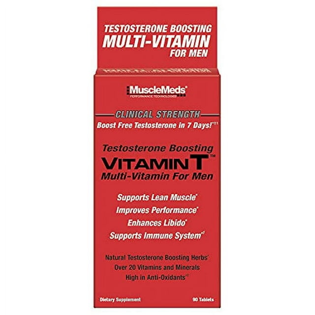 MuscleMeds Vitamin T Daily Complete Multivitamin for Men Enhances