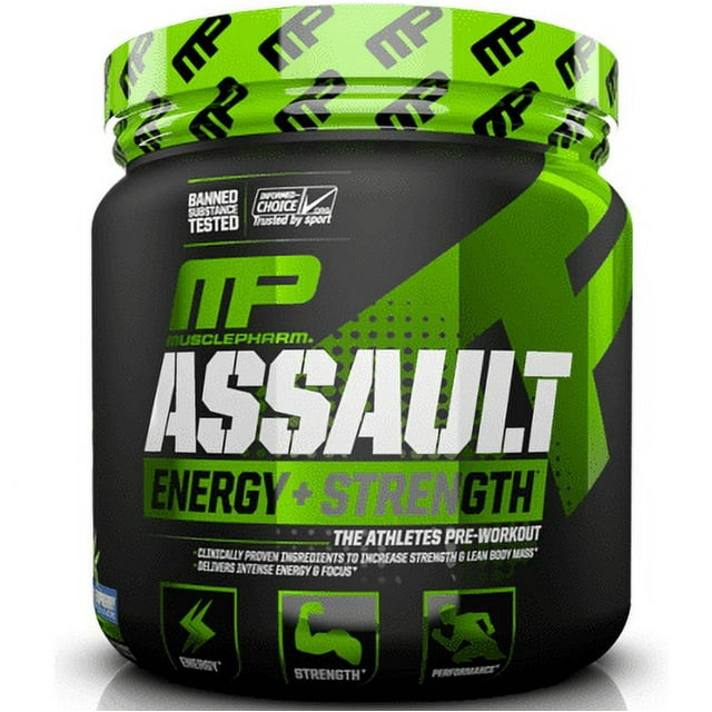 MusclePharm Assault Pre-Workout Powder with Creatine for Muscle ...