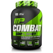 MusclePharm Combat 100% Whey Protein Powder, Cookies & Cream, 25g Protein, 5lb, 80oz