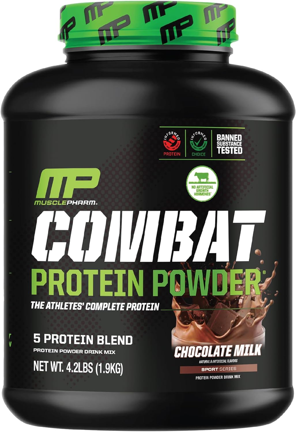 MusclePharm Combat Protein Powder, Chocolate Milk Flavor, Fuels Muscles