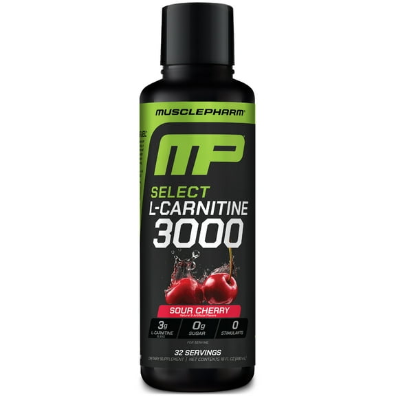 MusclePharm Select L-Carnitine 3000, Sour Cherry , 16 fl oz (480 ml)