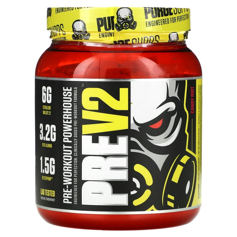 MuscleSport Pre V2, Pre-Workout Powerhouse, Candy Riot, 17.64 oz