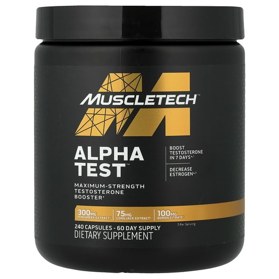 MuscleTech AlphaTest, 240 Capsules