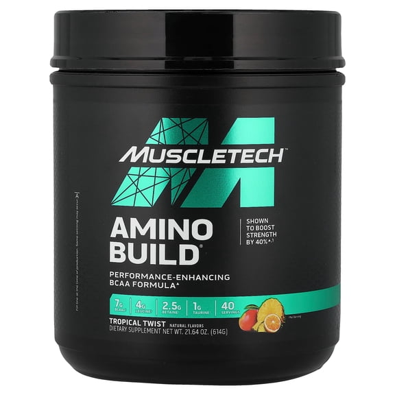 MuscleTech Amino Build, Tropical Twist, 21.64 oz (614 g)