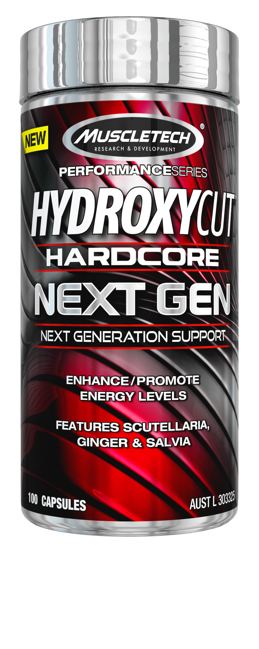 MuscleTech Hardcore Next Generation Weight Loss and Extreme Sensory Capsules, 100 Count - image 1 of 4