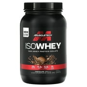 MuscleTech IsoWhey, 100% Whey Protein Isolate, Chocolate, 2 lbs 907 g