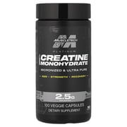 MuscleTech Platinum, 100% Creatine Monohydrate, 100 Veggie Capsules 1.25 g per Capsule