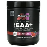 MuscleTech Platinum 100% EAA+, Fruit Punch, 13.86 oz 393 g