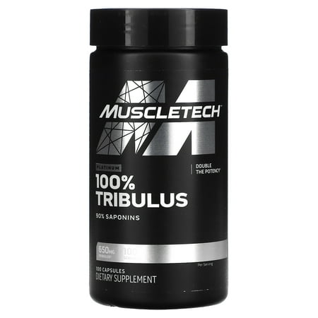 MuscleTech Platinum 100% Tribulus, 650 mg, 100 Capsules