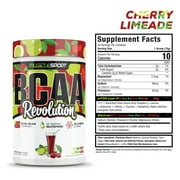 Musclesport BCAA Revolution Amino Acid Powder Supplement, Intra Workout Training Complex, Cherry Limeade 30 Serving