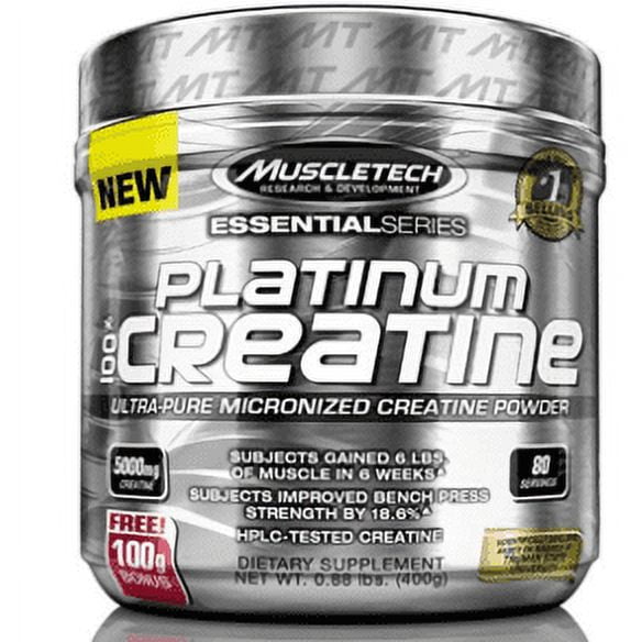 Muscletech Creatine 100% Platinum Essential Series Unflavored 80 Servings