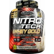 Muscletech Nitro Tech Whey Gold Protein Powder, French Vanilla Cr me, 24g Protein, 6 Lb