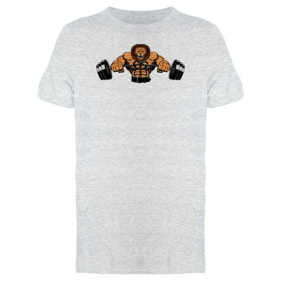 Muscular Lion Bodybuilder Tee Men's -Image by Shutterstock