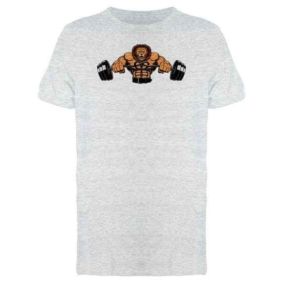Muscular Lion Bodybuilder Tee Men's -Image by Shutterstock