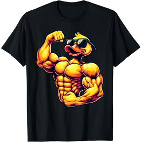 Muscular Rubber Duck Bodybuilder Duck T-Shirt
