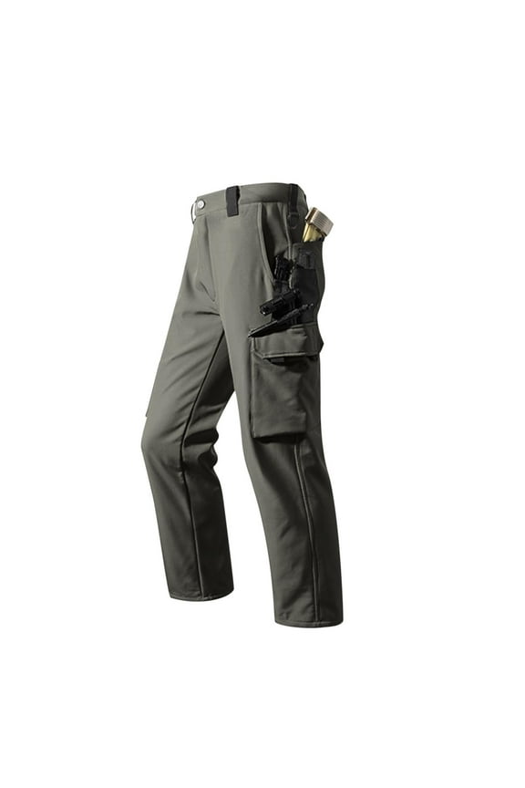 Breathable Work Pants for Men Gray Construction Carpenter Pants Cargo Long Slim Mens Lightweight Pants,L