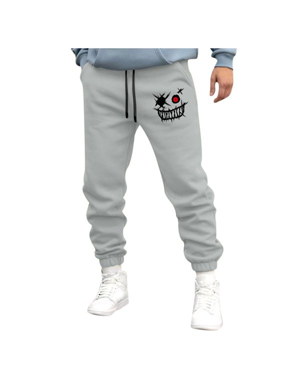 Golf Joggers Pants Men Gray Graphic Funny Pants Slim Straight Loose Joggers Ankle Techwear Pants,XL