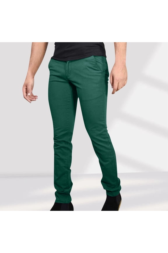 Green Yoga Pants Men Big & Tall Golf Business Slacks Chinos Slim Full Straight-Leg Hiking Pants Men,XXXL