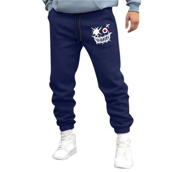 Muscularfit Joggers Blue Men Graphic Funny Joggers Ankle Loose High Waisted Slim Straight Joggers Mens Golf Pants,XL