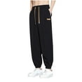 thumbnail image 1 of Muscularfit Joggers Men Pants Active Athletic Casual Relaxed Fit Drawstring Lightweight Pants Black Taper Low Rise Mens Casual Pants Size XXXXL, 1 of 8