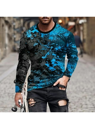 Muscularfit Long Sleeve Tees Mens t Shirts Pack Long Button Up