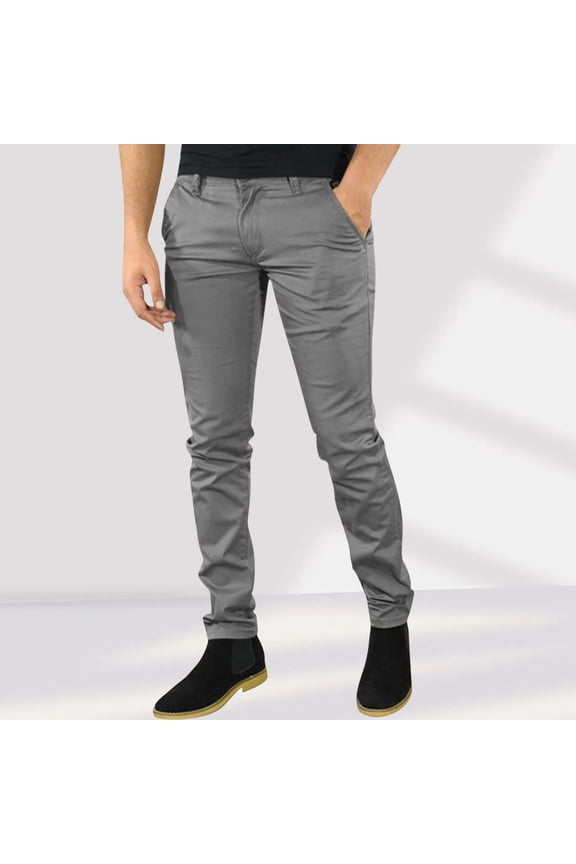 Men's Athletic Pants Business Gray Golf Big & Tall Streetwear Slim Full Chinos Tech Pants Men,XXXL