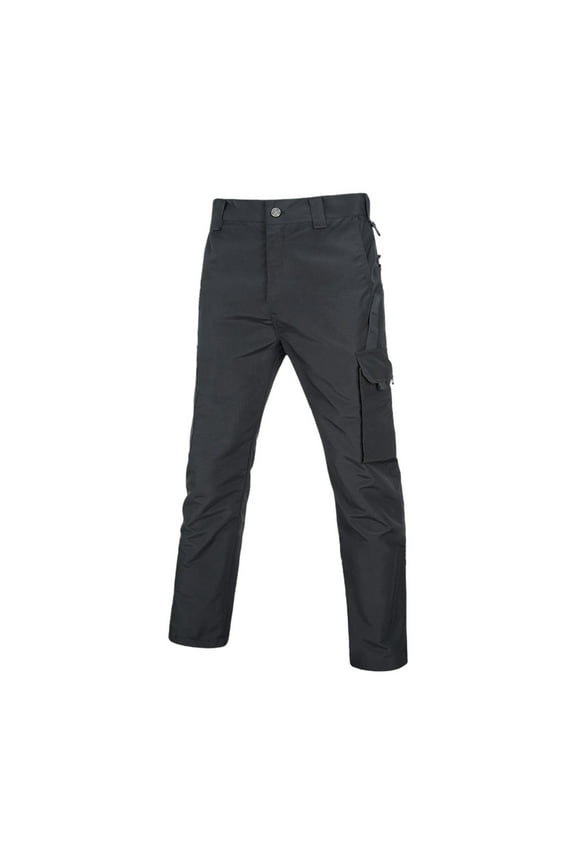Men's Hiking Pants Carpenter Black Construction Slacks Cargo Straight-Leg Slim Long Pants for Men,M