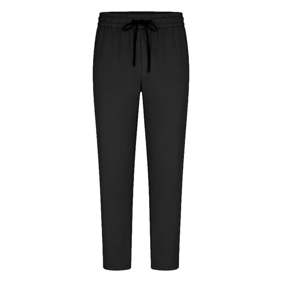 Muscularfit Mens Casual Dress Pants Black Golf Silk Streetwear Straight-Leg Flat Front Ankle Loose Men Pants Casual,XL