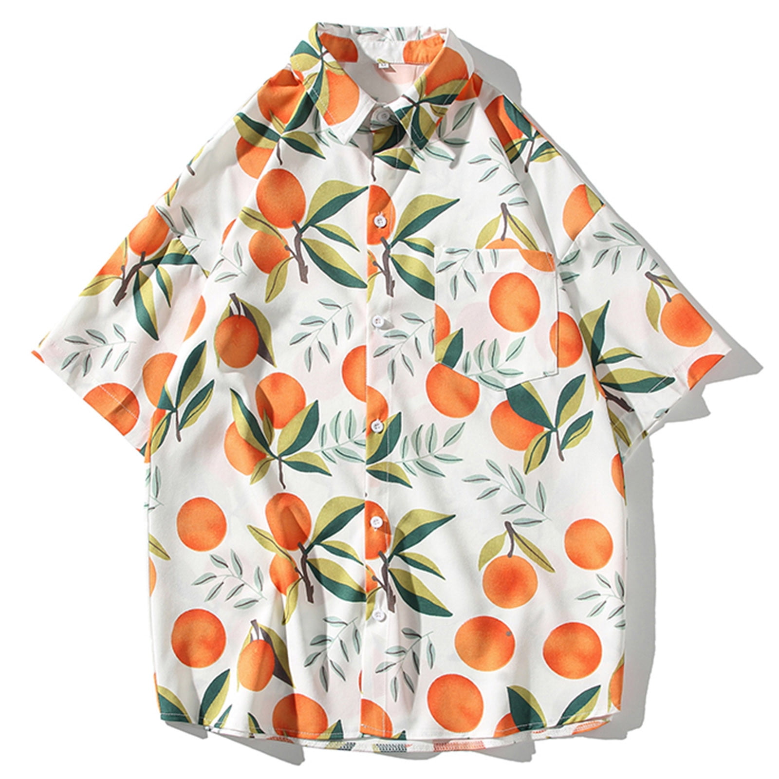 Muscularfit Mens Tops Clearance White Elbow-Length Collared Graphic ...