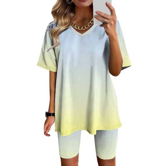 Muscularfit Plus Size Women Summer Sets Athletic Active Wear Pullover Sets Red Short Sleeve Running V-Neck 2pc Sets for Women Outfit