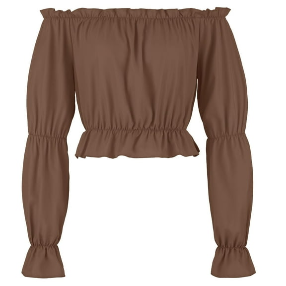 Muscularfit Sexy Womens Winter Tops Dressy Ruffle Pleated Fitted Tshirt Corset Long Sleeve Boat Neck Funny Shirts