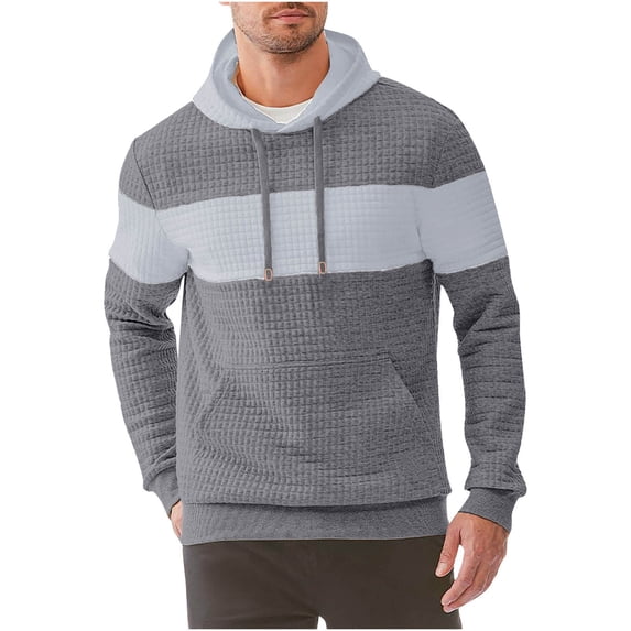 Muscularfit Shirts for Men Flannel Shirt Hoodie Sweatshirt Oversized Tops Hooded Gray Long Sleeve Mens Summer Shirts,XL