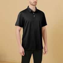 Muscularfit Slim Fit Polo Shirts Black Golf Plain Men Shirts Pullover Shirt Short Sleeve Collared Graphic Tees Men,XXL