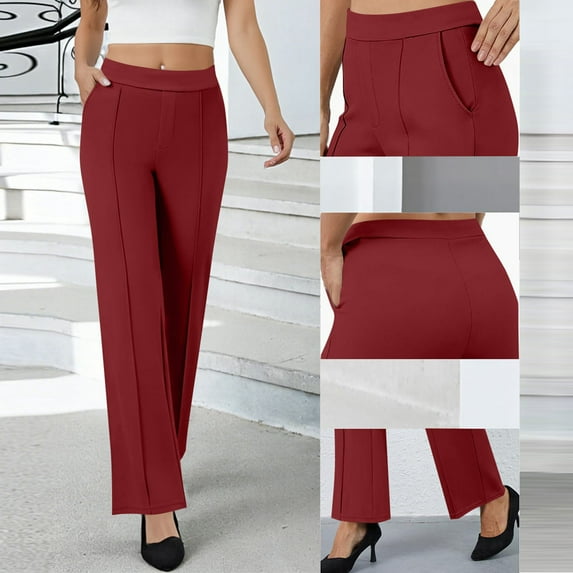 Muscularfit Sweat Pants for Women Petite High Waisted with Pockets Long Straight Hiking Pants Women