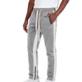 thumbnail image 1 of Muscularfit Sweatpants for Men Gym Pants with Pockets Pleated Drawstring Running Workout Mens Pants Low Rise Gray Straight-Leg Active Fit Size XXL, 1 of 6