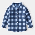 thumbnail image 1 of Muscularfit T Shirts for Boys Back to School Shirt Cocoon Boys Long Sleeve Button Down Dress Shirts T Shirt Graphic Tees Blue Henley First Day of School Shirt,5 Years, 1 of 7