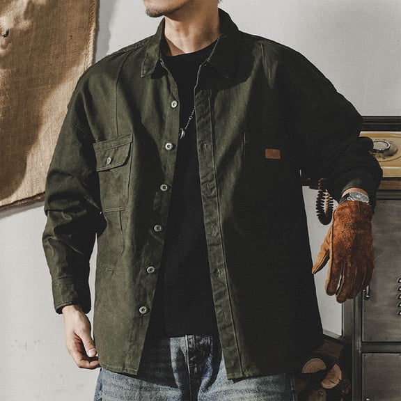 Muscularfit T Shirts Green Welding Construction Plain Dress Shirt Button Up Collared Long Sleeve Mens Shirts Casual Stylish,XL