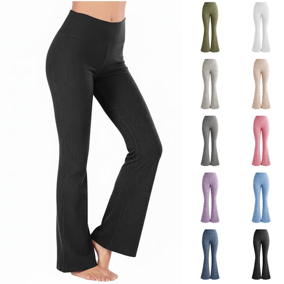 Muscularfit Womens Summer Pants Leggings Petite High Waisted Pants Long Yoga Bootcut Womens Hiking Pants