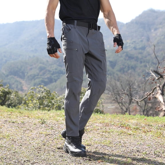 Muscularfit Y2k Pants Gray Big & Tall Construction Carpenter Pants Straight-Leg Cargo Slim Full Summer Pants,XXXL