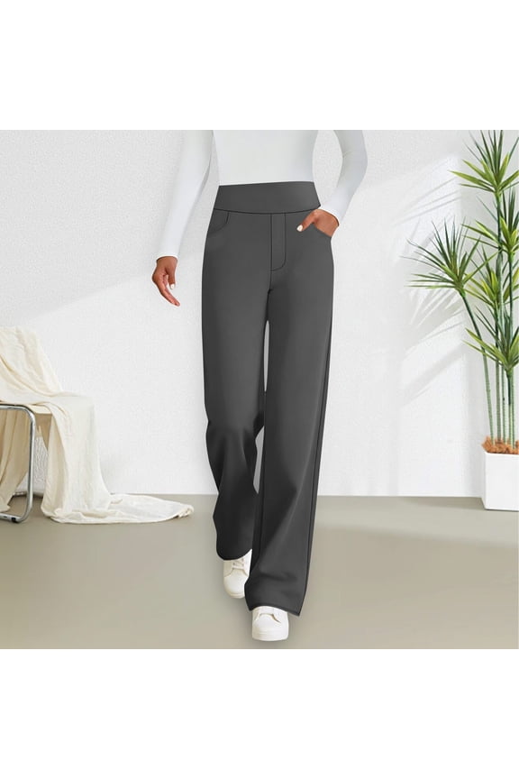 with Pockets Sweat Pants for Women High Waisted Petite Bottoms Straight Long Womens Workout Pants