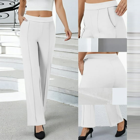 Muscularfit with Pockets Sweat Pants for Women Petite High Waisted Pants Long Straight Pants for Women Trendy